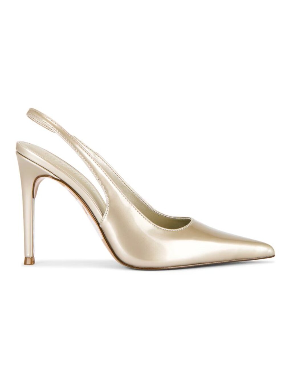 Steve Madden Reyes Slingback Pump in Ivory Pearl Light Gold Pointed Toe Heels